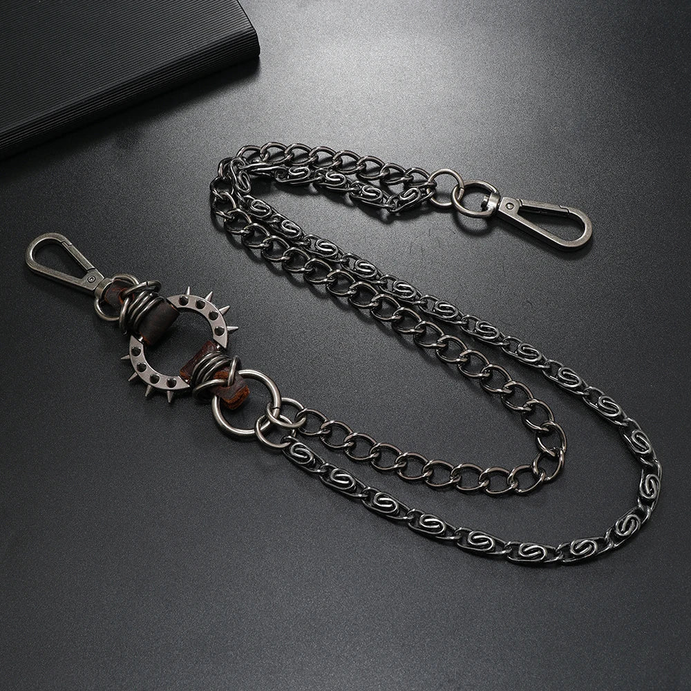 1 piece Punk Jewelry Keychain personality pants chain Men's Accessories
