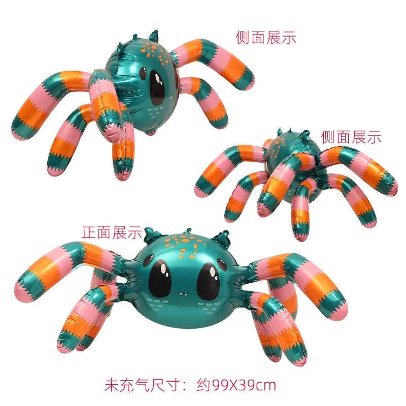 New Halloween Terror Spider Balloon Ghost Festival Party Shopping Mall Event Decoration Home Yard Halloween Photo Props Balloon