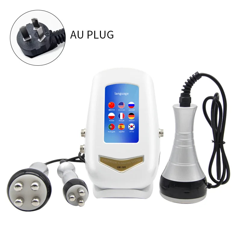 3IN1 40K Ultrasound Radiofrequency Beauty Device Massage for Shaping Tighten the Skin Burn fat Anti-aging Whitening Beauty Tools