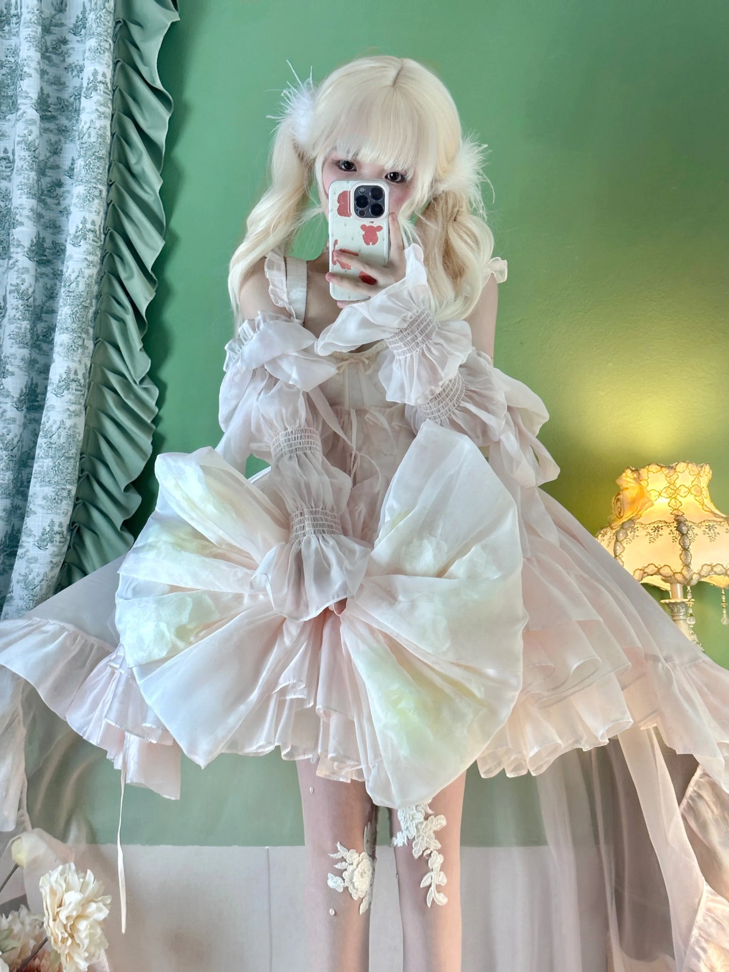 Princess Ball Gown Dress Women's Lolita Pink Suspender Dress Big Bow High Waist Slim Fit Elegant Sleeveless Strapless Dresses