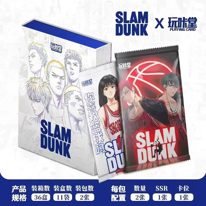 Slam Dunk Card Flash SSP BR PTR Rare Card Hot Stamping Card Anime Sakuragi Flower Road Rukawa Kaede ZR Christmas Gift