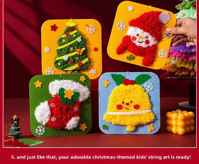 1-10PCS Christmas Gift DIY Felt Sewing Kit for Kid Handicraft Activity Preschool Toy Thread Painting Educational Craft Materials
