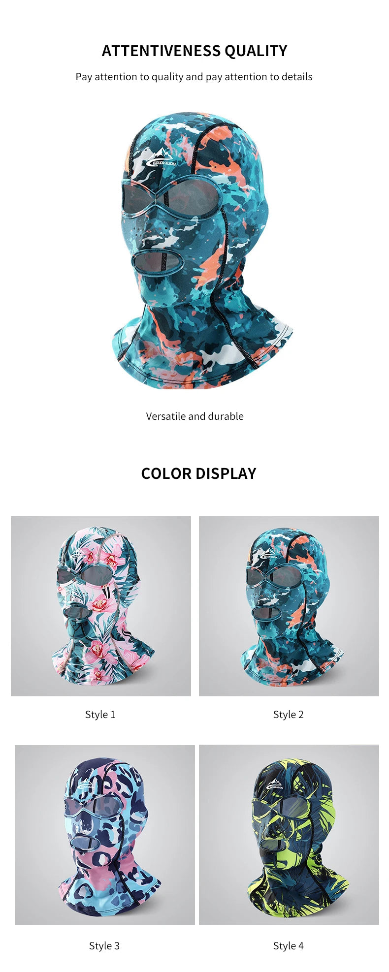 Summer Sun Protection Swimming Mask Flowers Balaclava Swim Cap Sun UV Protection Breathable Swim Cap for Women Men