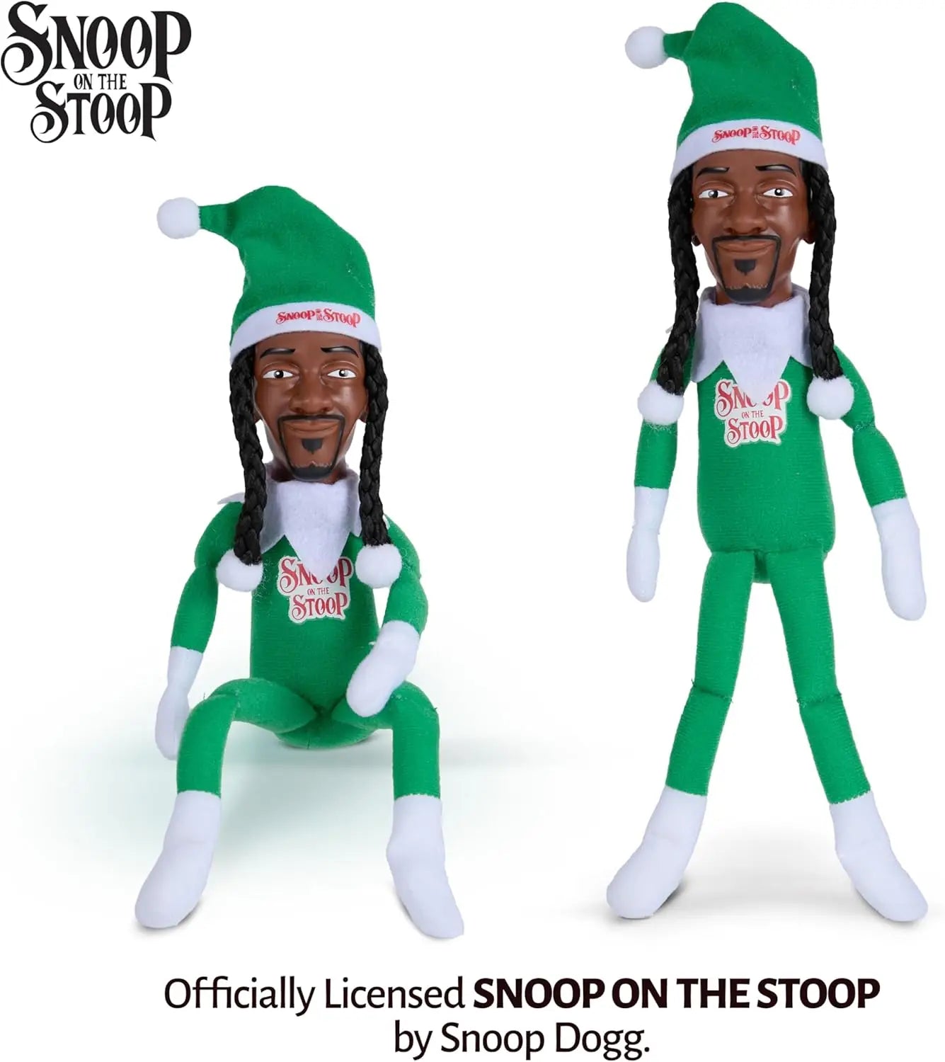 Snoop Dogg Snoop on The Stoop 2025 Christmas Elf, Shelf Decor 12”  Christmas Doll Collectible Figurine Christmas Gift