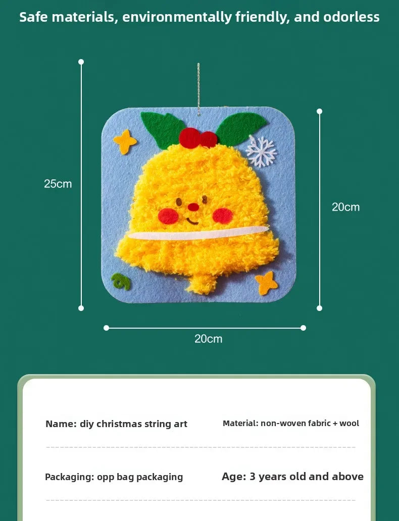 1-10PCS Christmas Gift DIY Felt Sewing Kit for Kid Handicraft Activity Preschool Toy Thread Painting Educational Craft Materials