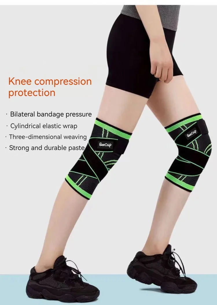 1PC Knee Brace Compression Knit Knee Pad For Sports Quickly Absorb Perspiration Keep Knees Warm Knee Boosters Breathable Support