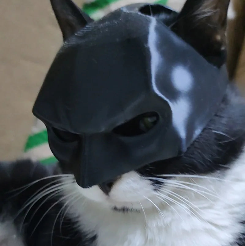 Batman Cos Mask For Pet Cat Puppy 3d Printing Cosplay Costumes Helmet Toy Halloween Party Headwear Pet Dog Mask Helmet Props