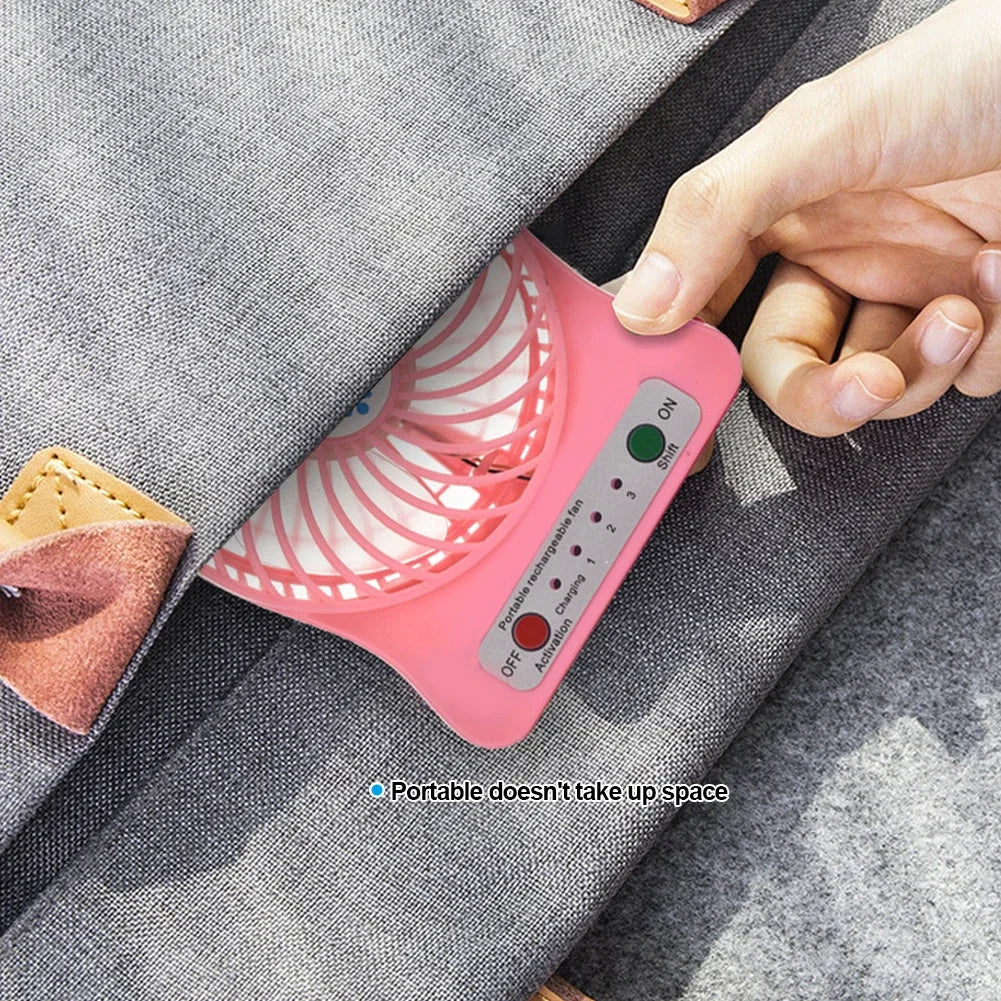 Mini Small Fan Usb Charging Portable Dormitory Office Charging Small Fan Outdoor Camping Cooling Usb Fan Outdoor Supplies