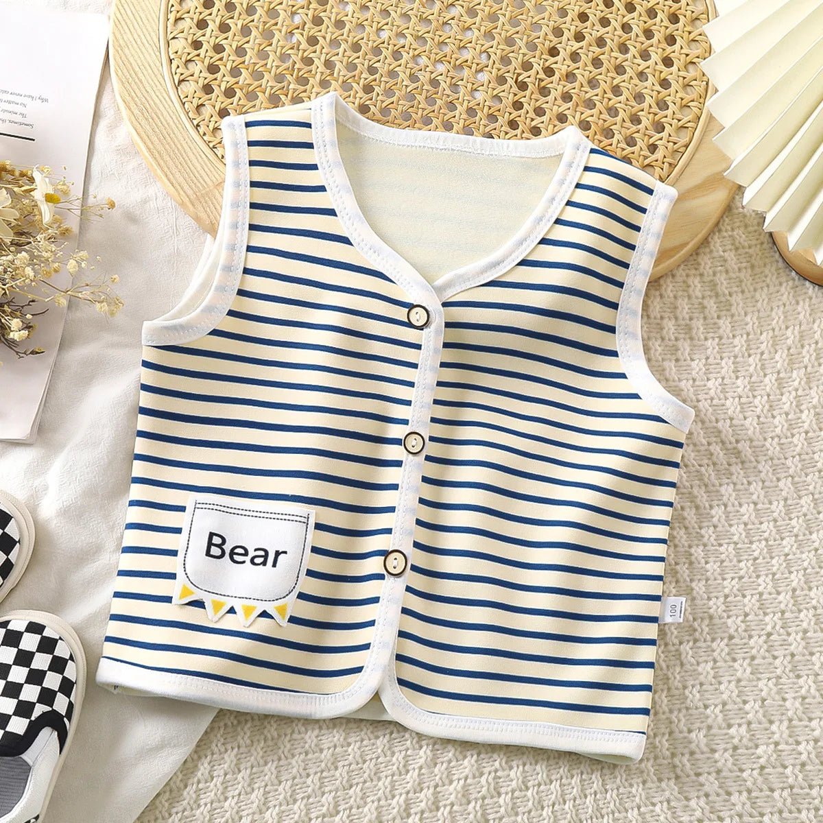 Unisex 6M-6Y Fall Vests Baby Girl Winter Clothes Kids Waistcoats Cardigan Children's Clothing Toddler Vest Boy Jacket Corduroy