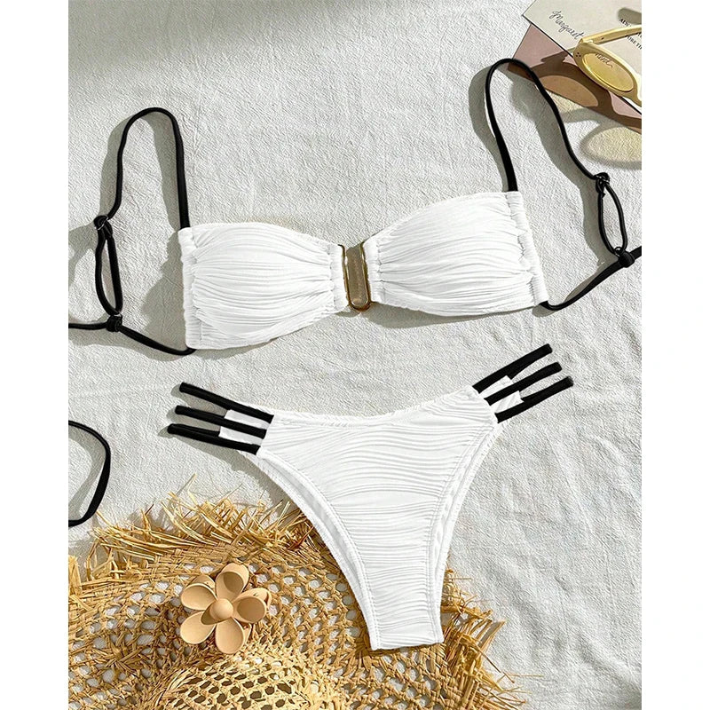 New Sexy Bikinis 2025 Swimsuits Women's Swimwear Push Up Female Beach Swim Wear Bathing Suits Brazilian Bikini Set Pool Bather