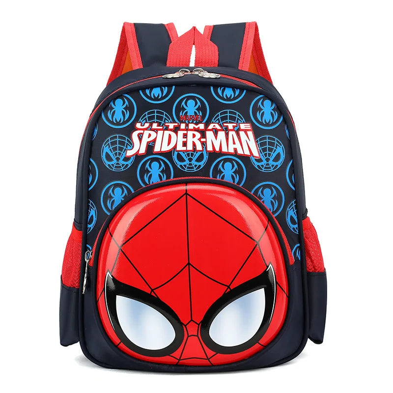Spider Children's Backpack SpiderMan Boy Schoolbag Kindergarten Children's Double Backpack Halloween Christmas Gift