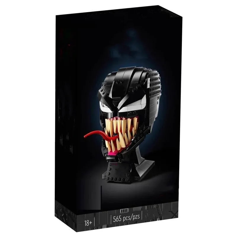Venom Building Blocks Spiderman Ironman Darth Vader Head Assembly Marvel Super Heroes 3D Model Mini Brick Toy For Christmas Gift