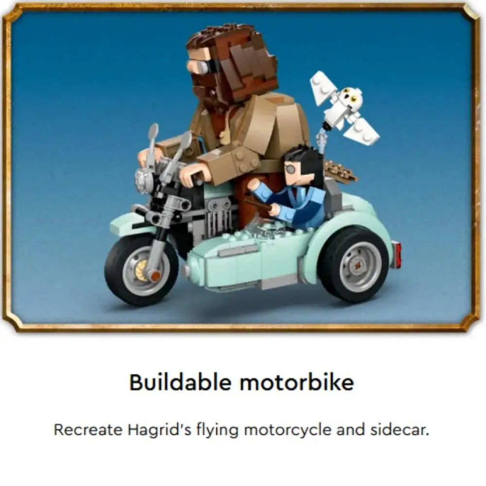 In Stock 76443 Magical Journey Motorcycle Fantasy Home Decor Assemble Model Brick-built Figurines For Kids Christmas Gift