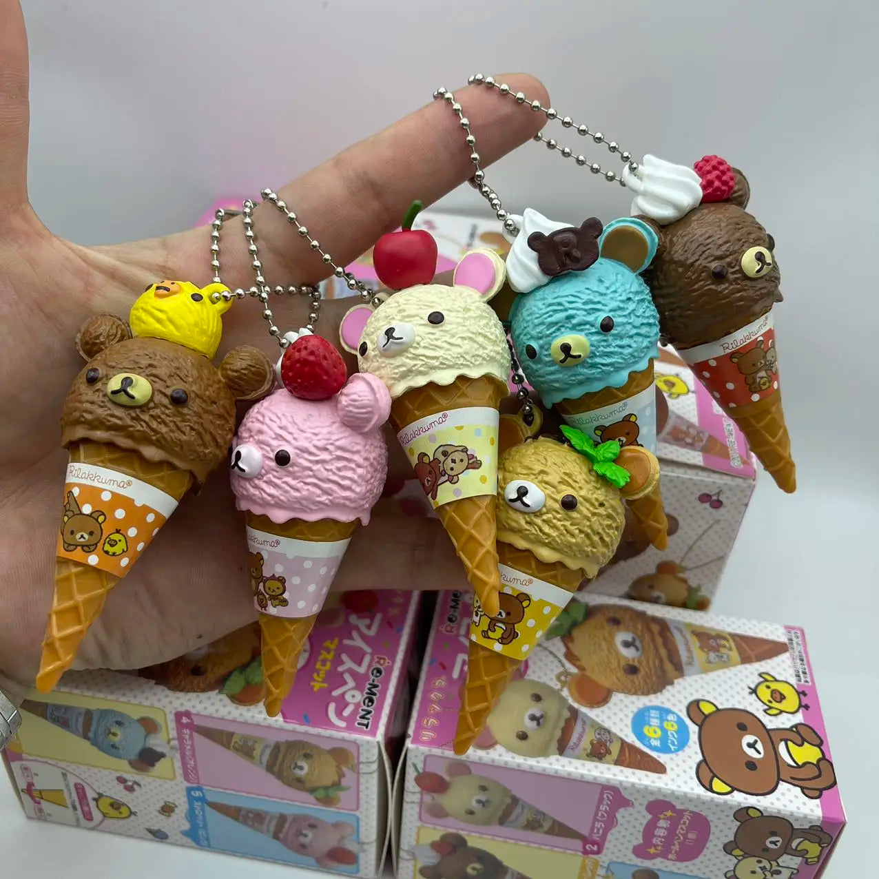 New Rement Easy Bear Ice Cream Ice Cream Blind Box Food Play Diy Cake Gift Pendant Pendant Children'S Birthday Christmas Gift