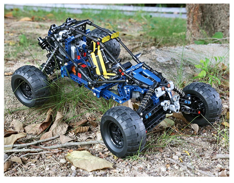 Mould King 18018 Technical Car Toys The RC MOC-3028 Blue Lightning Buggy Building Block Assembly Car Brick Kids Christmas Gift