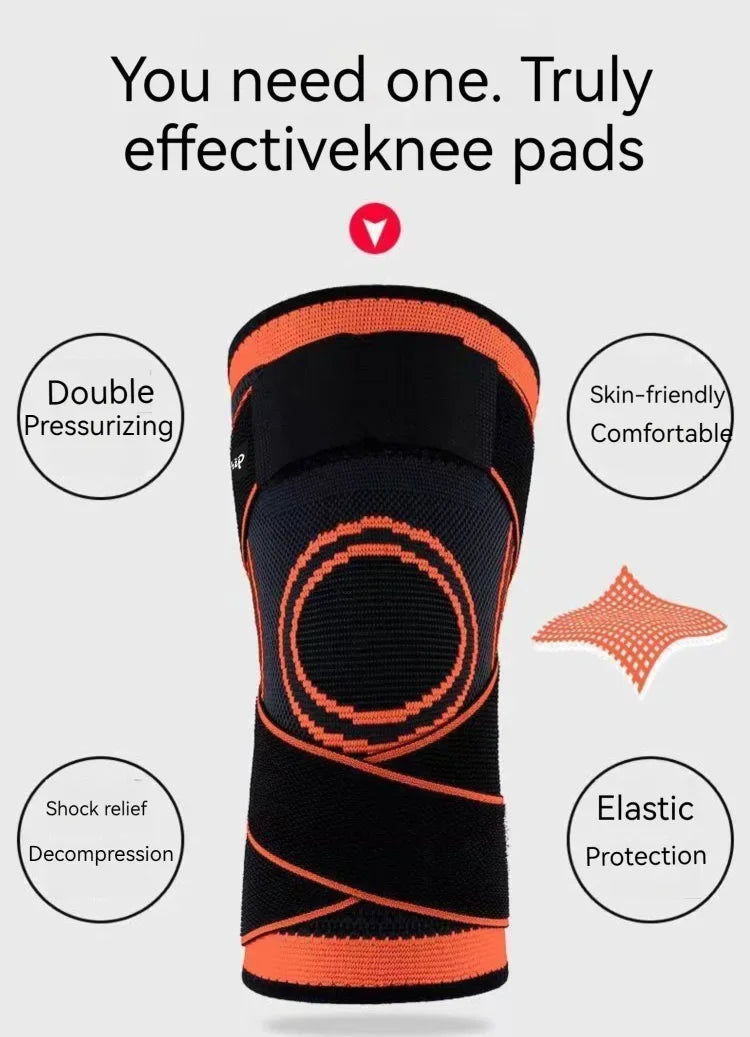 1PC Knee Brace Compression Knit Knee Pad For Sports Quickly Absorb Perspiration Keep Knees Warm Knee Boosters Breathable Support