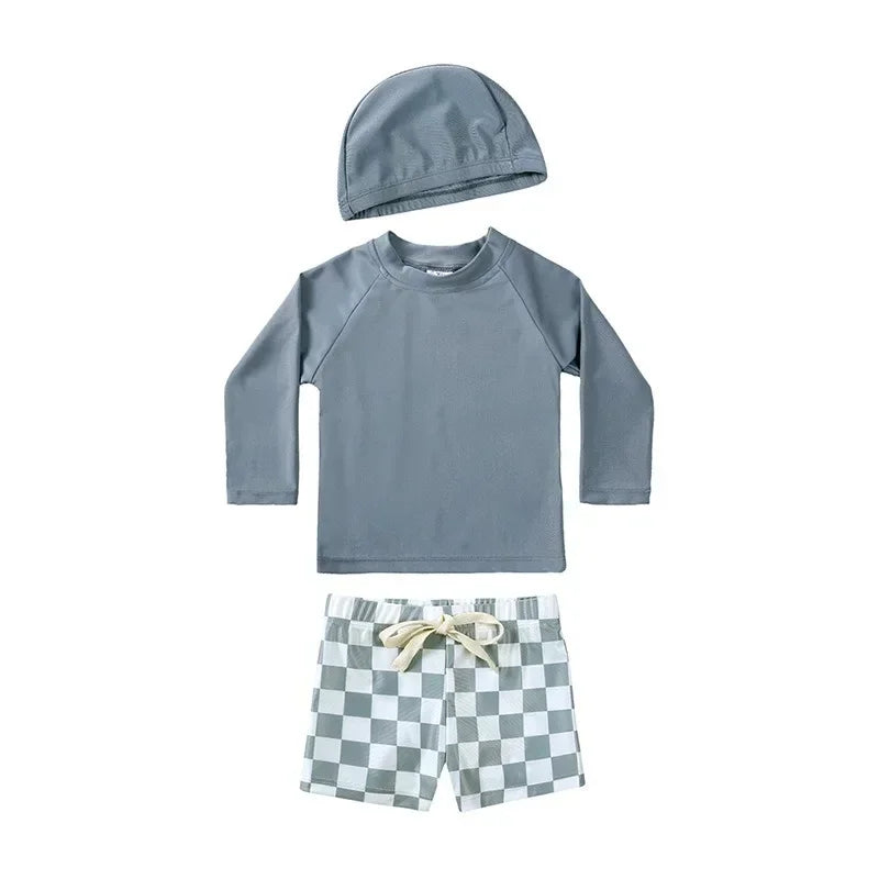 Cute Baby Boys Girls Bikinis Set 2025 Summer Children Beach Wear Ruffle Kids Swimsuit Bathing Suit Printed Swimwear Monokini