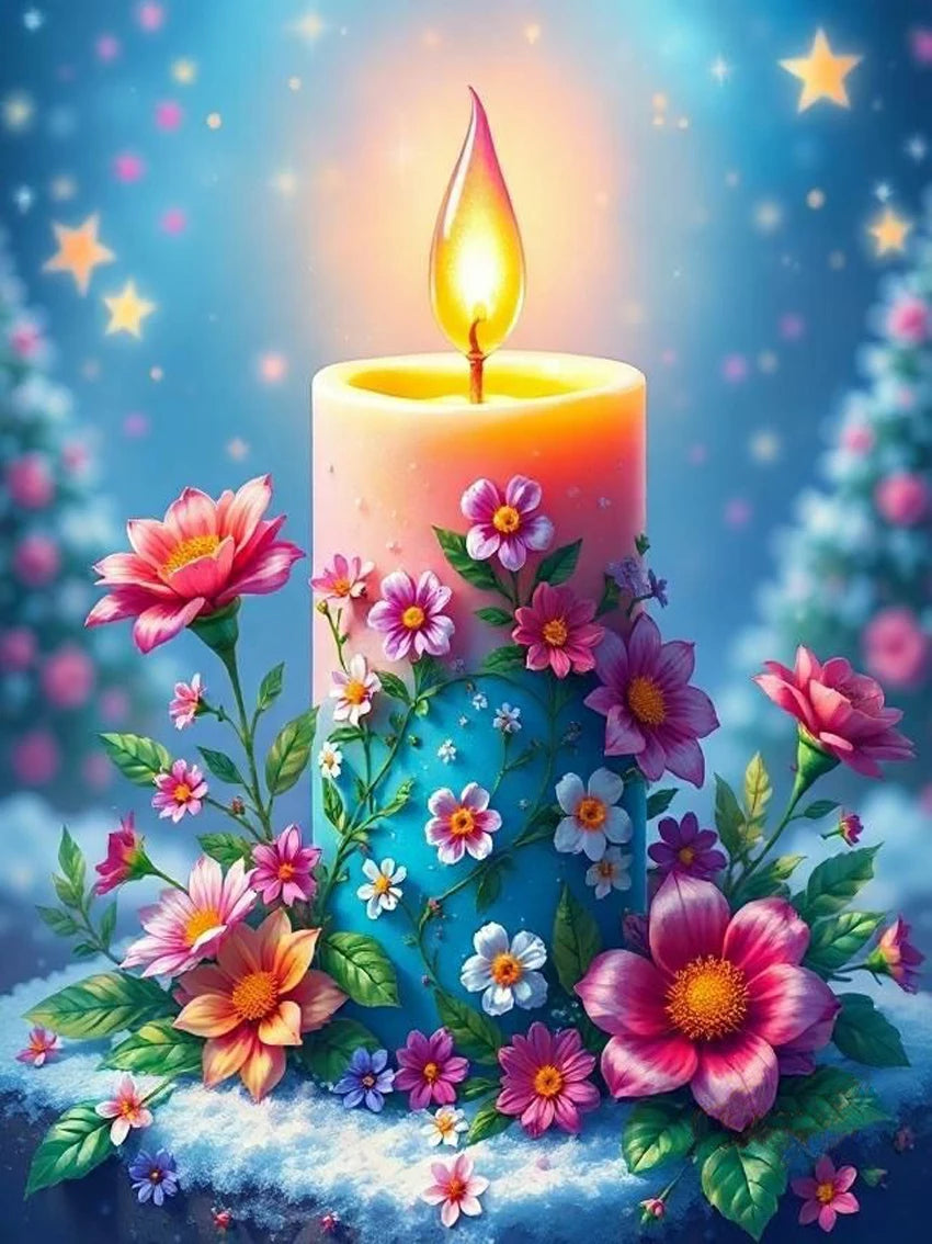 WYZDP 100% Fairy Dust Diamond Painting Christmas tree Diamond embroidery Christmas gift Stitch Diamond Art Full Crystal Decor