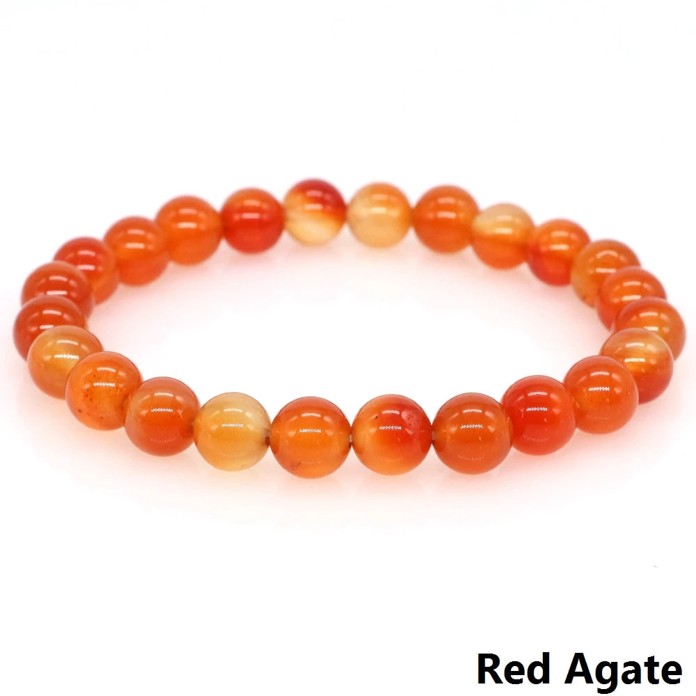 Women Men Bracelet Natural Rainforest Jasper Crystal Round Beads Wrist Chain Chakra Healing Energy Stretch Charm Strand Jewelry