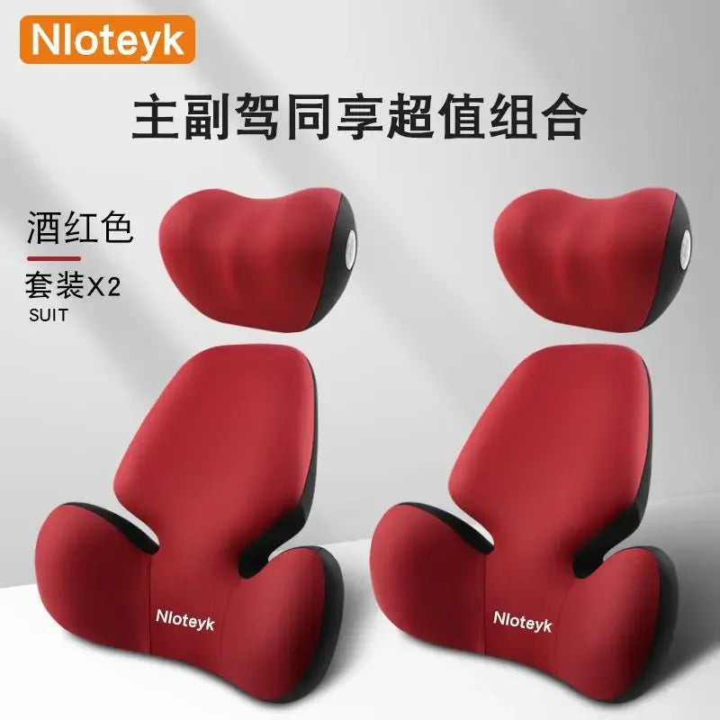 Update Car Lumbar Support Pillow Auto Neck Pillow Waist Support Removable Washable Backrest Universal Vehicle Cushion