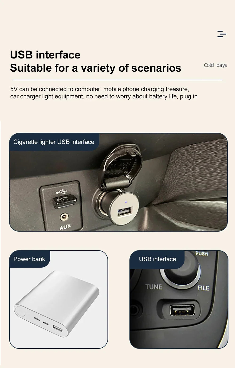 Car 5V 12V 24V Fan Cooling Car Fan Dual Head Usb Car Fan 2 Speeds Adjustable Auto Cooler Air Fan Car Accessories Wind Regulation