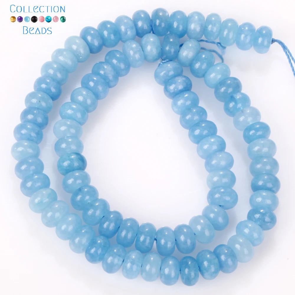 5x8mm Natural Stone Beads Aquamarine Amethyst Tourmaline Rondelle Loose Beads For Jewelry Making DIY Bracelets Accessories 15''