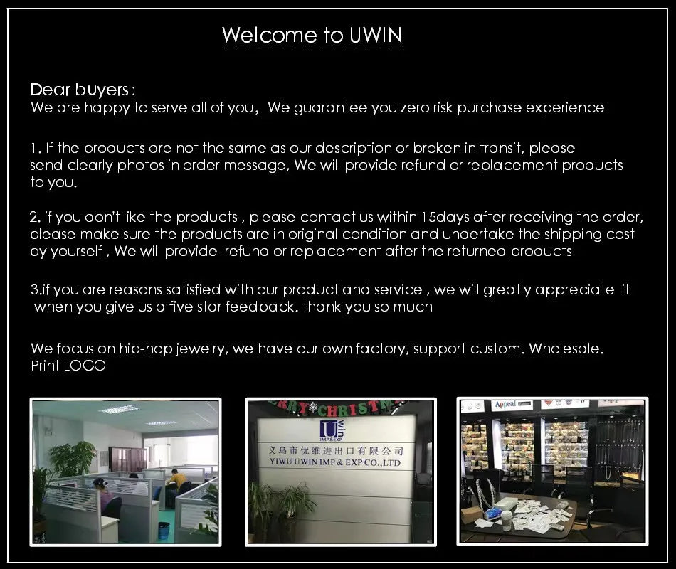 Uwin Black Panther Necklace Zinc Alloy Rhinestone Full Iced Out Personalized 5mm Tennis Chain For Men Christmas Gift