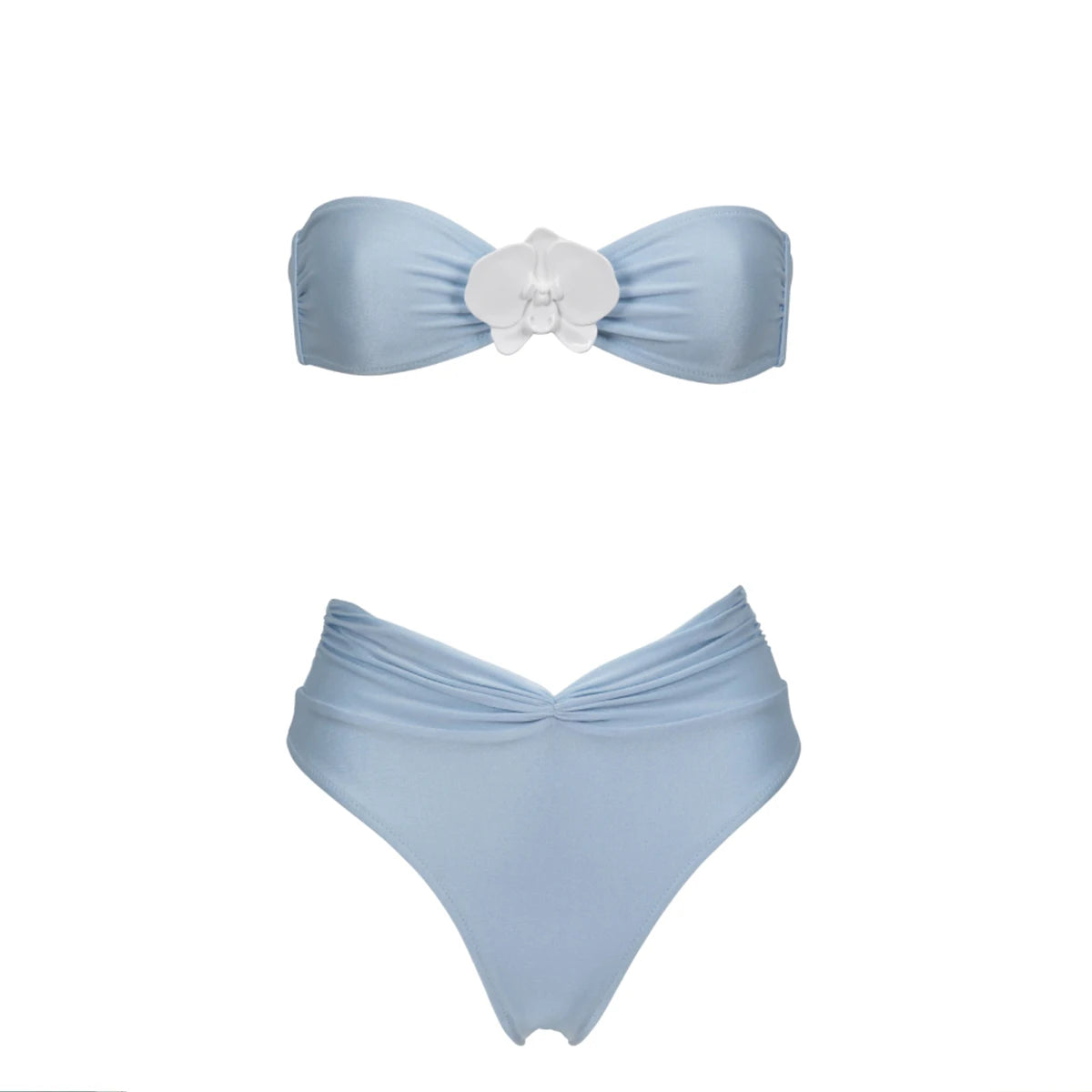 Bandeau Bikinis 2025 Sexy Women Swimsuit Swimwear Female High Waist Bikini Set Biquini Bathing Suit Swimming Suits Beachwear