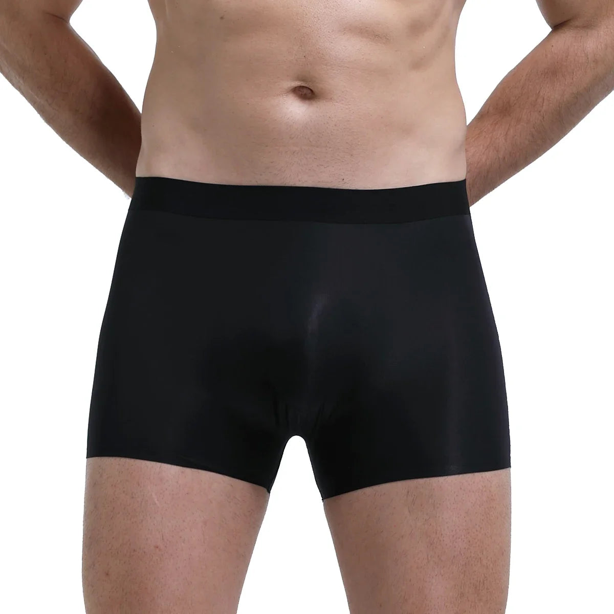 Mens Total Support Pouch Boxers Briefs Light Weight Silky Cooling Moisture Wicking Underwear Soft Elastic Waistband Underpants