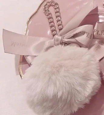 Japanese New Sweet Cute Rabbit Bear Rhinestone Bow Pendant Sweet Kawaii Girl Female Bear Bag Charm Pendant Keychains