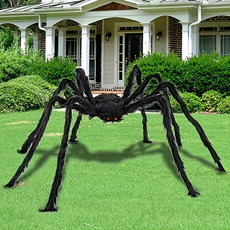 1/2pcs Halloween Spiders 50cm Fake Scary Hairy Spider for Halloween Decoration Outdoor Plush Spider Deco Indoor Yard Party Props