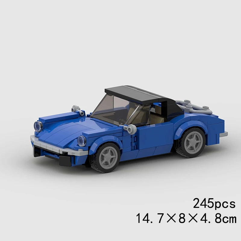 MOC Car Speed R34 488 Pickup R32 Racing Vehicle Model Building Block Super Race brick Christmas Gift City Technical rally sport