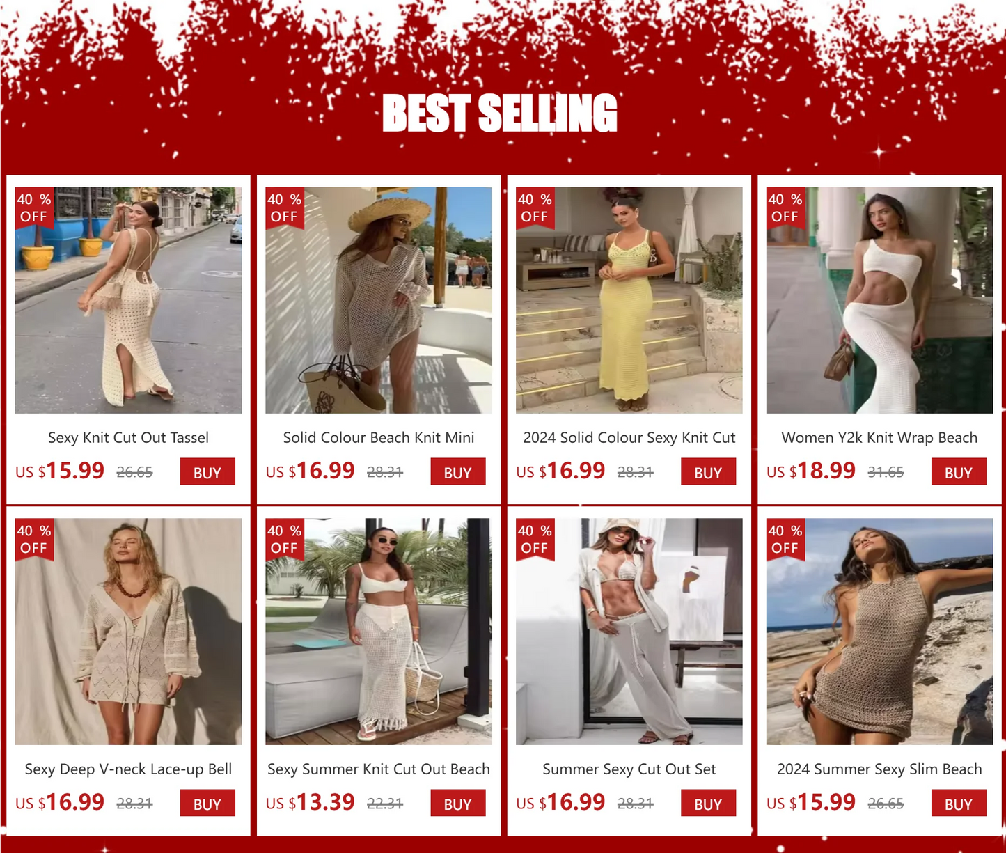 Solid Colour Beach Knit Mini Dress Women's Summer Sexy Hollow Out Long Sleeve Swimsuit Cover Up Boho Holiday Loose Beachwear K17