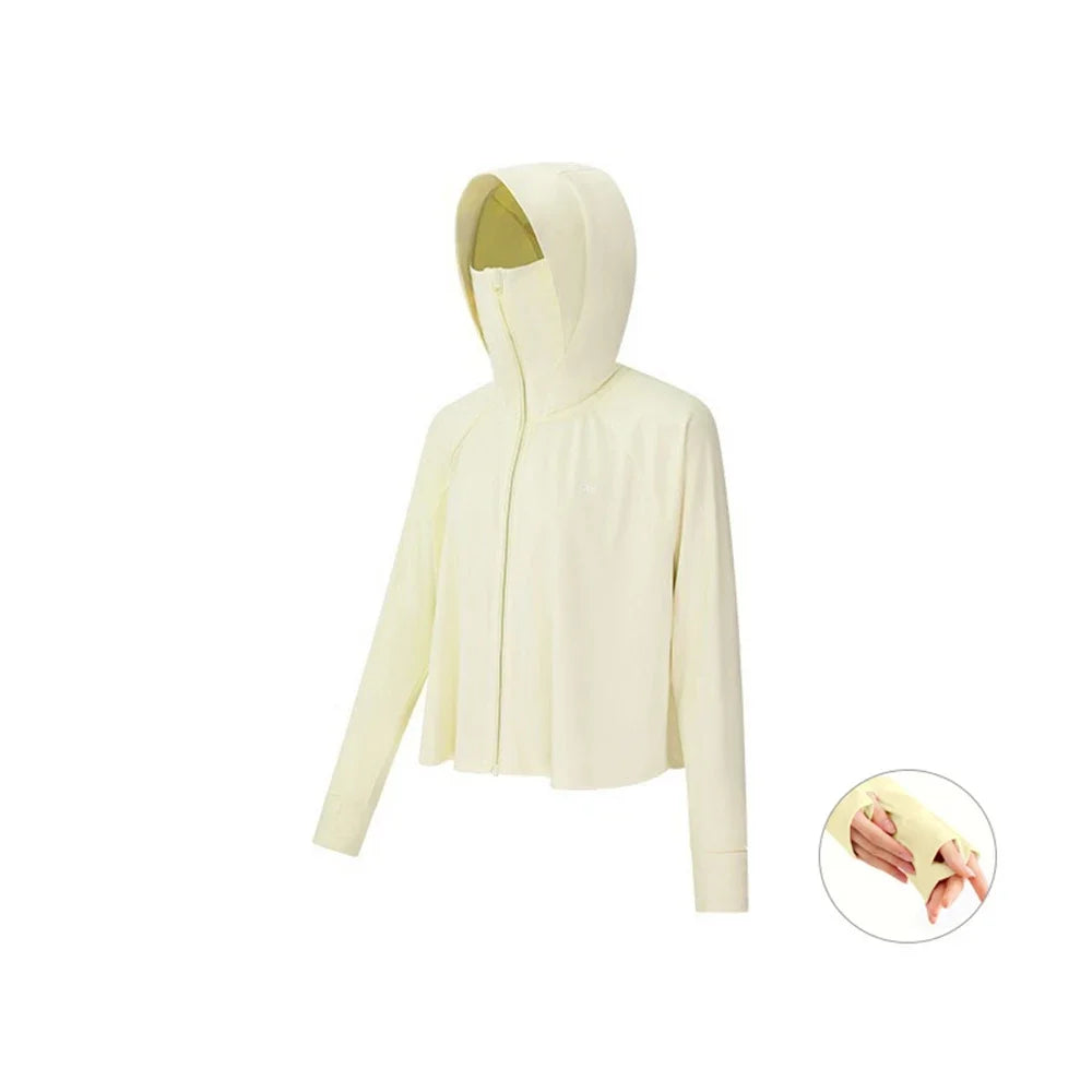 OhSunny Women Clothing Anti-UV Coats Hooded Sun Protection with Strip Loose Breathable Long Sleeve Sport Cycling Clothes