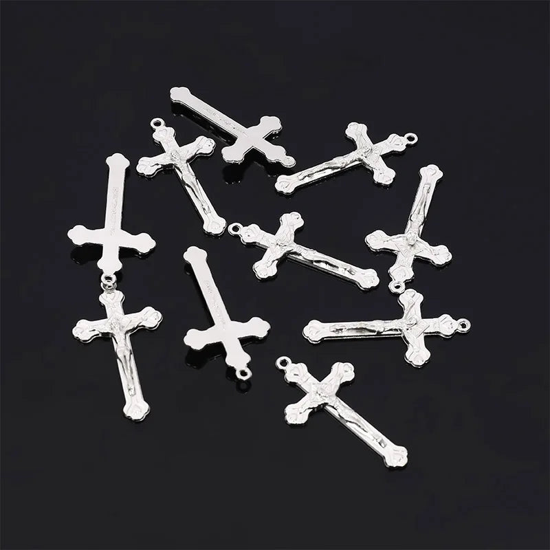 A variety of Christian retro little Virgin Mary connector Spirit Holy Jesus Father Anthony pendant cross bracelet connector 10