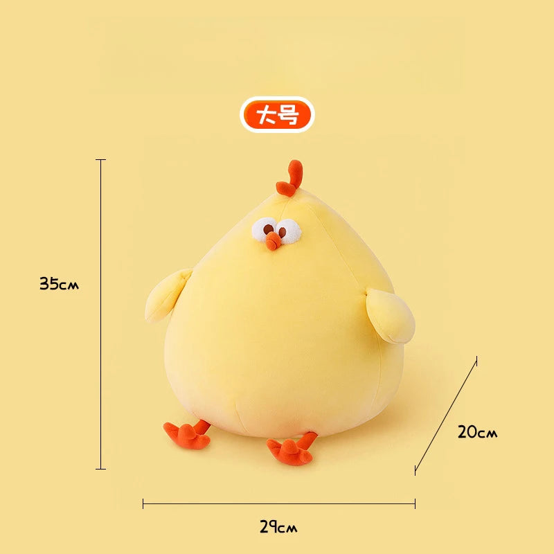 MINISO DunDun Chicken Plush Toys Cute Creative Vegetables and Fruits Soft Stuffed Doll Children's Birthday Christmas Gift
