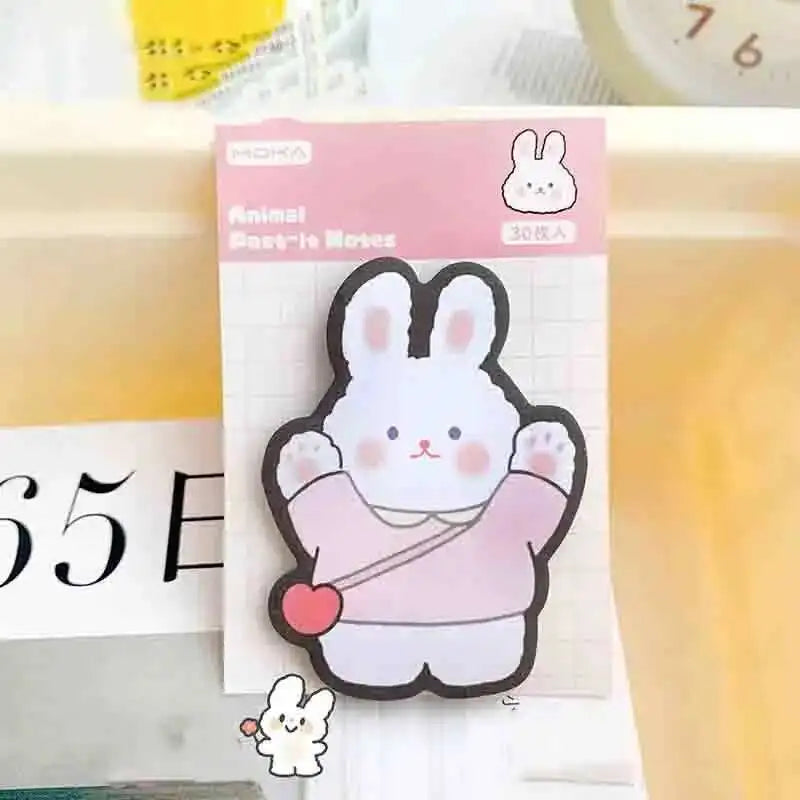 1 Pieces Lytwtw's Sticker Cute Kawaii Animal Sticky Notes Notepad Memo Pads Office School Supplies Stationery