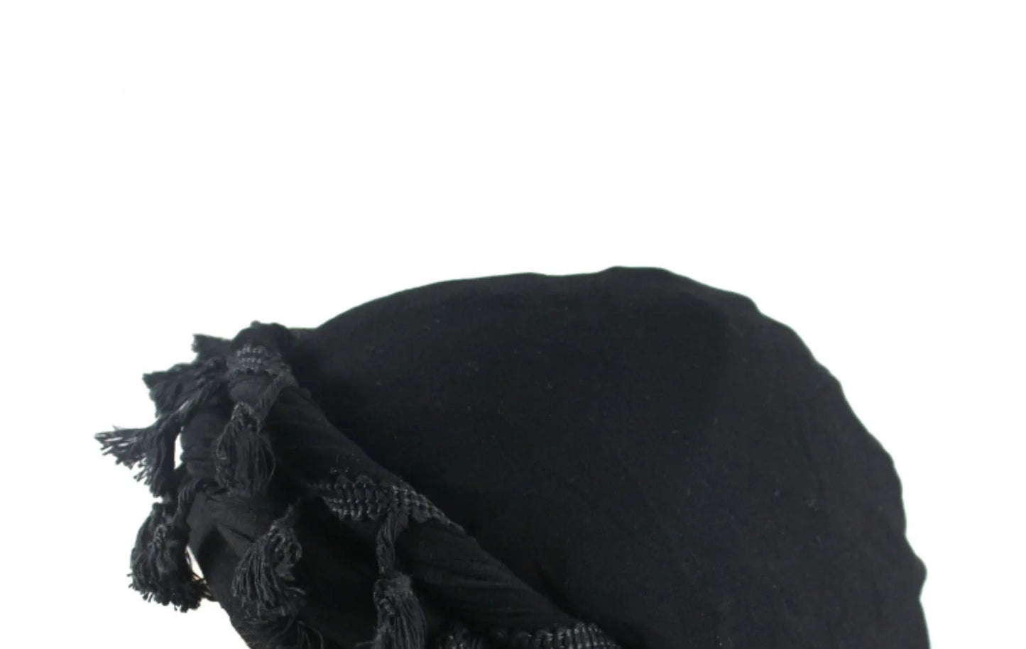 Men Hat Punk Burr Trim Twisted Tail Fringe Cotton Bandana Hat Hop Turban Hats Head Wrap Beanie Cap Solid Color Docker Hat 2024