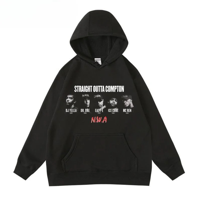 Fashion Casual Men's Hoodies Women's Hoodies Harajuku Thickened Autumn/Winter Sweatshirt Hoodies Nwa Streetwear