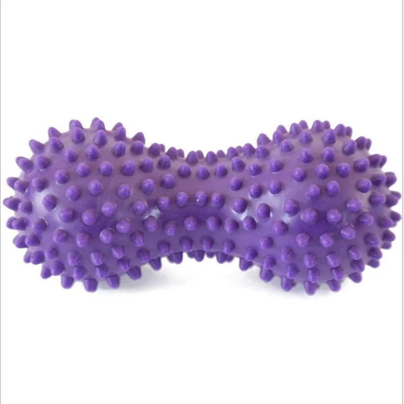 Foot Massage Roller Peanut Double Lacrosse Spiky Ball Myofascial Balls for Plantar Fasciitis Mobility Back Foot Arch Pain Relief