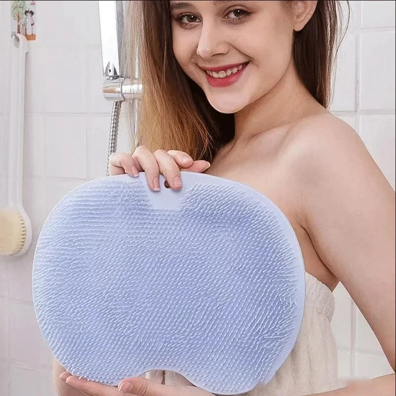 Rubbing Foot Pads, Silicone Foot Massaging Tools, Bathroom Foot Massage Pads, Bathing Foot Brushes, Lazy People Bathing Back Mas