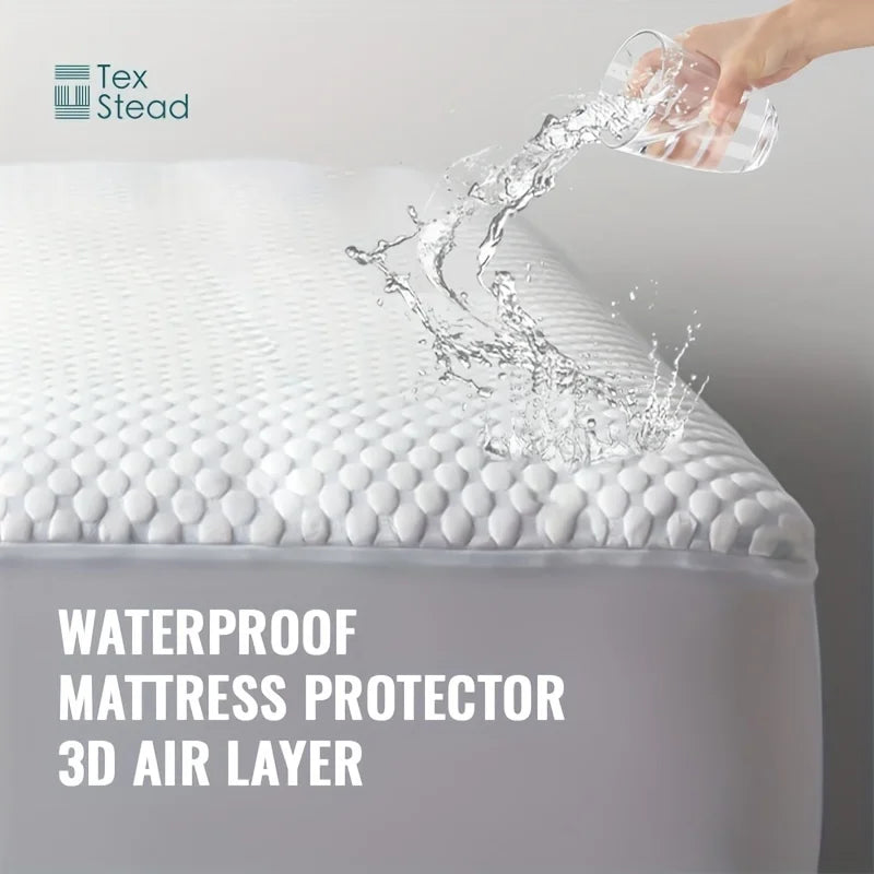 1 Pc Cooling fitted mattress topper waterproof fiitted sheet, Luxurious Soft for Hot Sleepers, Soft Fabric with Deep Pocket