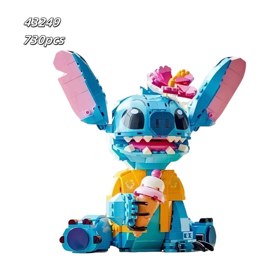 Hot Toys 2025 New 730pcs Stitch Compatible 43249 Building Blocks Bricks Stitch Girl Boy Birthday Christmas Gift Toys