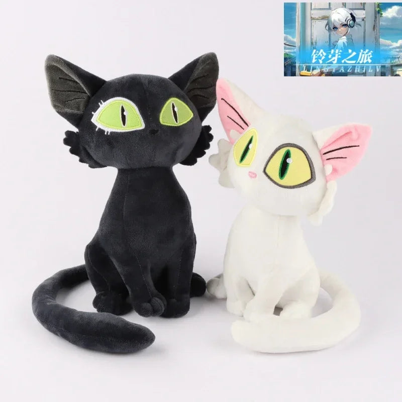 Suzume No Tojimari Cute Anime Plush Toy Kawaii Daijin Cat Sadaijin Black Cat Cosplay Stuffed Doll Kids Birthday Christmas Gift