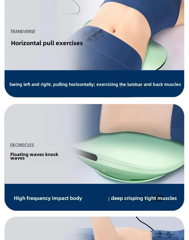 JAIYORL Electric Lumbar Traction Massager Adjustable Vibration Waist Spine Support Back Massage Machine Waist Masajeador