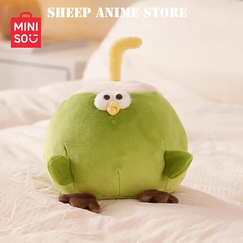 MINISO DunDun Chicken Plush Toys Cute Creative Vegetables and Fruits Soft Stuffed Doll Children's Birthday Christmas Gift