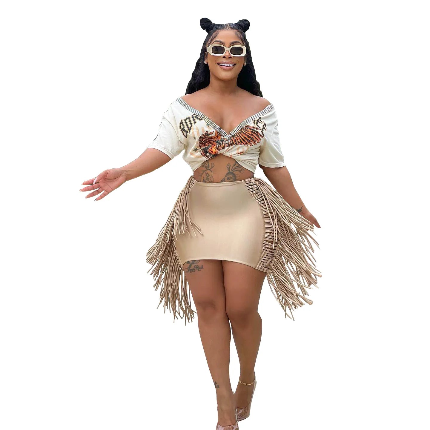 Sexy Wrap Women Mini Skirts Solid Bodycon Streetwear Skirts 2022 Summer Chic Hollow Out Tassel Y2K Style Bottom Outfits