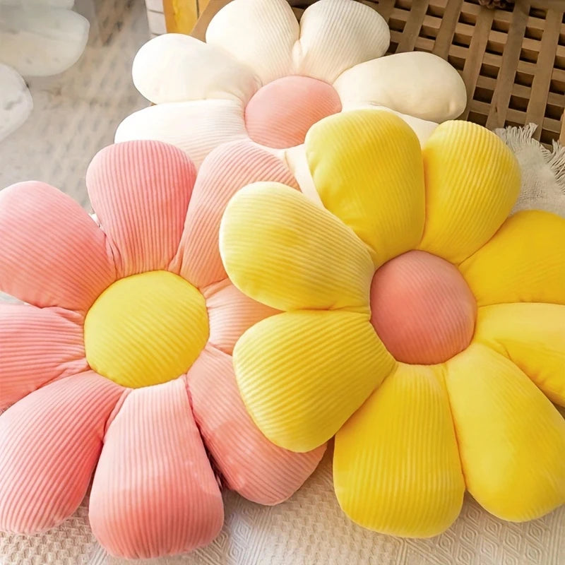 Sunflower Pillow, Daisy Seat Cushion, Flower Mat, Office Mat, Plush Toy Mat, Christmas Gift, Halloween, Thanksgiving Gift