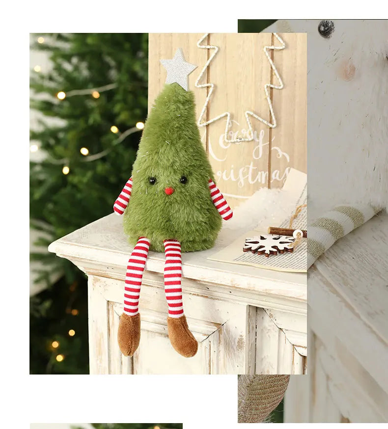 Christmas Decoration mini Christmas Tree Doll Christmas Gift Hotel Mall Window Decoration Christmas Plush Ornaments for XMAS