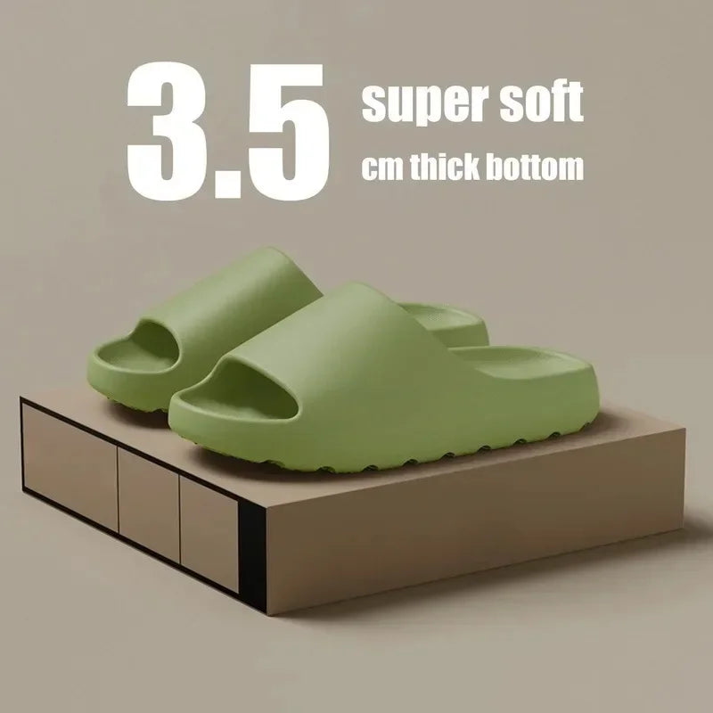 Coconut Slippers Cloud Thick-soled Sandals Summer Fashion Soft Bottom Beach Men Slippers Women's Sandals EVA Slides